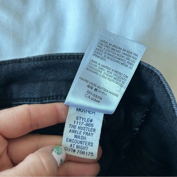 Mother The Hustler Ankle Fray jeans Encounters At Night 23 - Picture 15 of 15